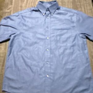 Roundtree & Yorke Light Blue Casual Button Down Shirt